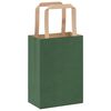 vidaXL Paper Bags 50 pcs with Handles Green 15x8x21 cm