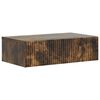 vidaXL Wall-Mounted Side Table Smoked Oak 59 x 34.5 x 17 cm