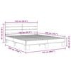 vidaXL Bed Frame without Mattress Brown Oak 150x200 cm King Size