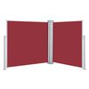 vidaXL Retractable Side Awning Red 100x600 cm