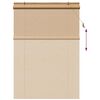 vidaXL Roller Blind with Curtains Manual Brown 150 x 220 cm Bamboo