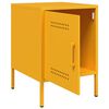 vidaXL Bedside Cabinet Mustard Yellow 36x39x50.5 cm Steel