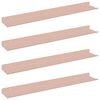 vidaXL Floating Shelf Wall-mounted 4 pcs Pink 60 x 8.5 x 2.5 cm Steel