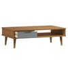 vidaXL Coffee Table MOLDE Brown 100x55x31 cm Solid Wood Pine