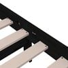 vidaXL Bed Frame without Mattress Black Solid Wood 150x200 cm King Size King Size