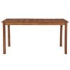 vidaXL Garden Table 150x90x74 cm Solid Acacia Wood