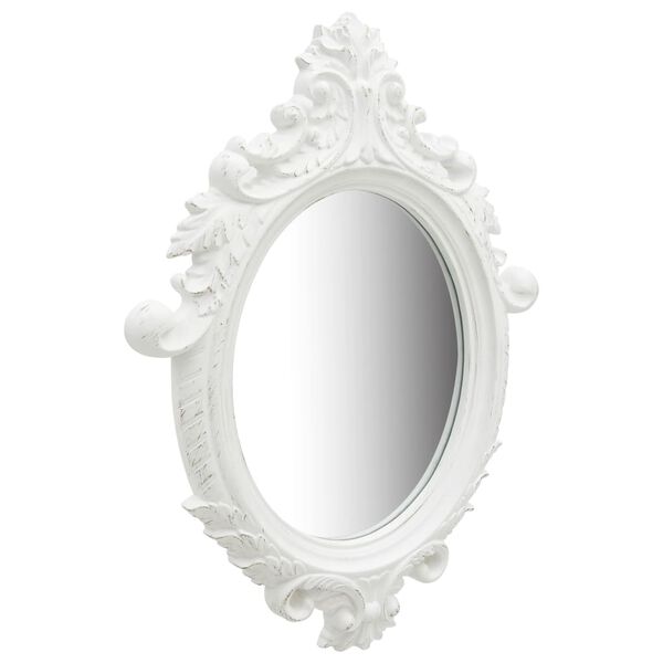 vidaXL Wall Mirror Castle Style 56x76 cm White