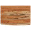 vidaXL Wall Shelf 70x40x3,8 cm Rectangular Solid Wood Acacia Live Edge