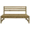 vidaXL Garden Middle Sofa 120x80 cm Impregnated Wood Pine