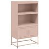 vidaXL Highboard Pink 68.5x38.5x123.5 cm Steel