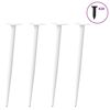 vidaXL Console Table Legs Conical Shape 4 pcs White 72-73 cm Steel