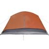 vidaXL Camping Tent with Porch 4-Person Orange Waterproof