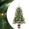 vidaXL Christmas Tree with 150 LEDs with Stand Green 90 cm PE