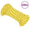 vidaXL Boat Rope Yellow 4 mm 100 m Polypropylene