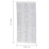 vidaXL Rug Light Grey 100x200 cm Cotton