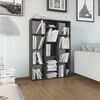 vidaXL Room Divider/Book Cabinet Grey 100x24x140 cm Engineered Wood