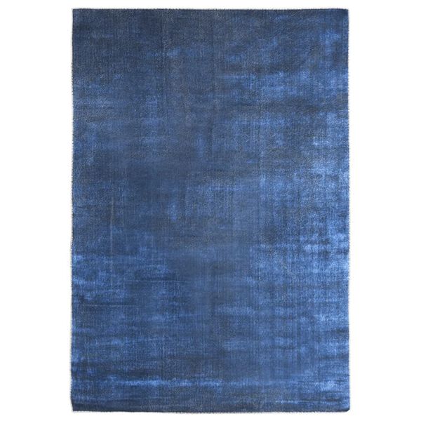 vidaXL Rug Washable Foldable Navy 200x300 cm Polyester