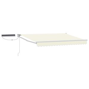 vidaXL Electric Retractable Awning Cream 2.5 x 2 m