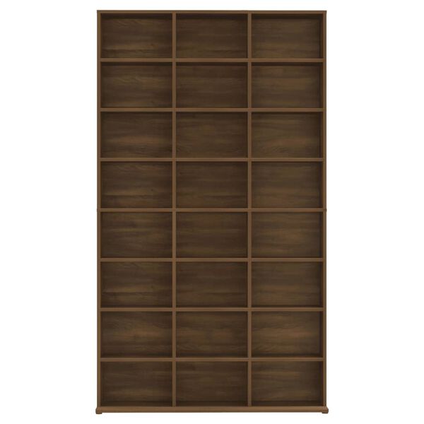 vidaXL CD Cabinet Brown Oak 102x23x177.5 cm Engineered Wood