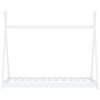 vidaXL Kids Bed Frame White Solid Pine Wood 70x140 cm