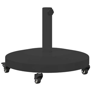 vidaXL Parasol Base 24.45 kg Black Round Adjustable
