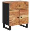 vidaXL Bedside Cabinet 50x33x60 cm Solid Wood Acacia&Engineered Wood