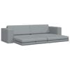 vidaXL Sofa Bed Light Grey 245 x 78 x 77 cm Velvet