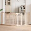 vidaXL Dog Gate Foldable 2 Panels 160 cm Poplar Wood