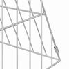 vidaXL Chicken Cage Silver 650 x 55 x 55 cm Galvanised Steel