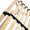 vidaXL Slatted Bed Base Brown 140 x 190 cm Solid beech wood