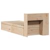 vidaXL Bed Frame without Mattress 90x190 cm Single Solid Wood Pine