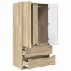 vidaXL Bathroom Cabinet Sonoma Oak 79.5 x 49 x 156 cm Engineered Wood