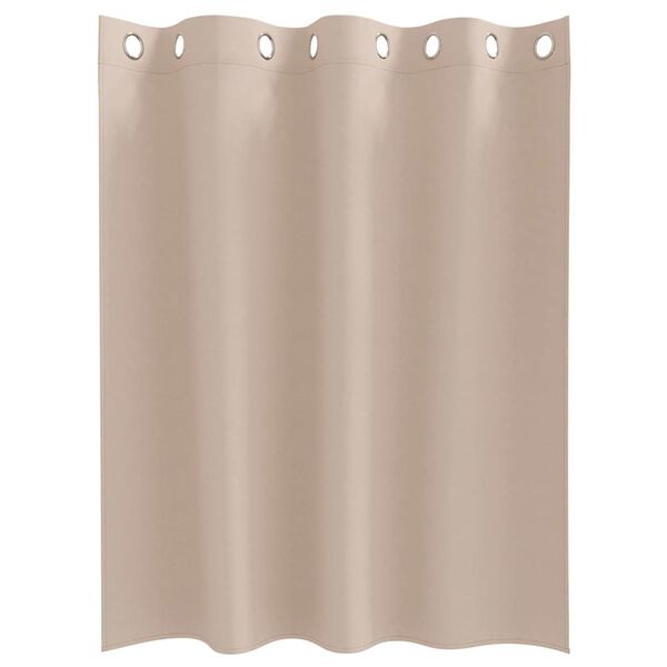 vidaXL Blackout Curtains with Rings 2 pcs Taupe 140 x 140 cm Polyester
