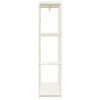 vidaXL Wardrobe White 90x40x167 cm Metal and Engineered Wood