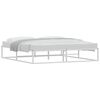 vidaXL Bed Frame without Mattress White 180x200 cm Metal