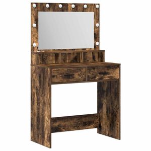 vidaXL Dressing Table Smoked Oak 79 x 41 x 135 cm Engineered Wood