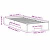 vidaXL Floor Bed Frame with Storage Brown 100 x 200 cm Solid pine wood