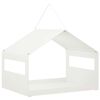 vidaXL Hanging Bird Feeder Steel White 30 x 23 x 23 cm