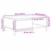 vidaXL Coffee Table Old wood 90 x 60 x 35 cm Engineered wood