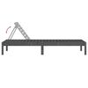 vidaXL Sun Loungers 2 pcs Grey 199.5x60x74 cm Solid Wood Pine