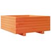 vidaXL Garden Planter Wax Brown 60x60x26.5 cm Solid Wood Pine
