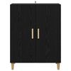 vidaXL Sideboard Black Oak 70 x 34 x 90 cm Engineered Wood