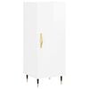 vidaXL Sideboard High Gloss White 34.5x34x90 cm Engineered Wood