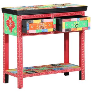 vidaXL Console Table with Drawer Multicolour 80 x 35 x 76 cm