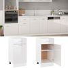 vidaXL Drawer Bottom Cabinet Lyon High Gloss White 40x46x81.5 cm Engineered Wood