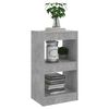 vidaXL Book Cabinet/Room Divider Concrete Grey 40x30x72 cm