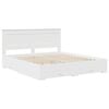 vidaXL Bed Frame with Drawer with Headboard Manual Engineered Wood