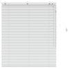 vidaXL Venetian Blind White 105 x 130 cm 35 mm Solid Paulownia Wood