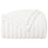 vidaXL Throw Blanket White 270 x 240 cm Fleece