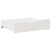 vidaXL Under-Bed Drawers 2 pcs White 65x55x17 cm Solid Wood Pine